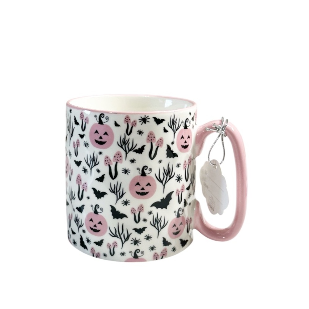 NEW! 10 Strawberry Street HALLOWEEN JACK-O-LANTERN & MUSHROOM Ceramic Mug